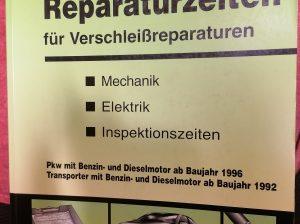 Reparaturverzeichnis für Verschleißreparaturen